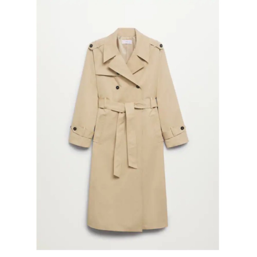 MANGO Cotton classic trench coat (NWT) NO LOW BALLS!